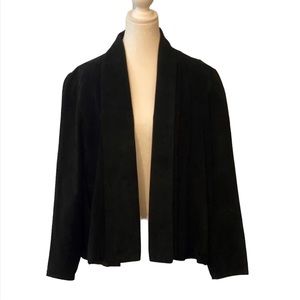 Vintage Ann Taylor black Suede coat